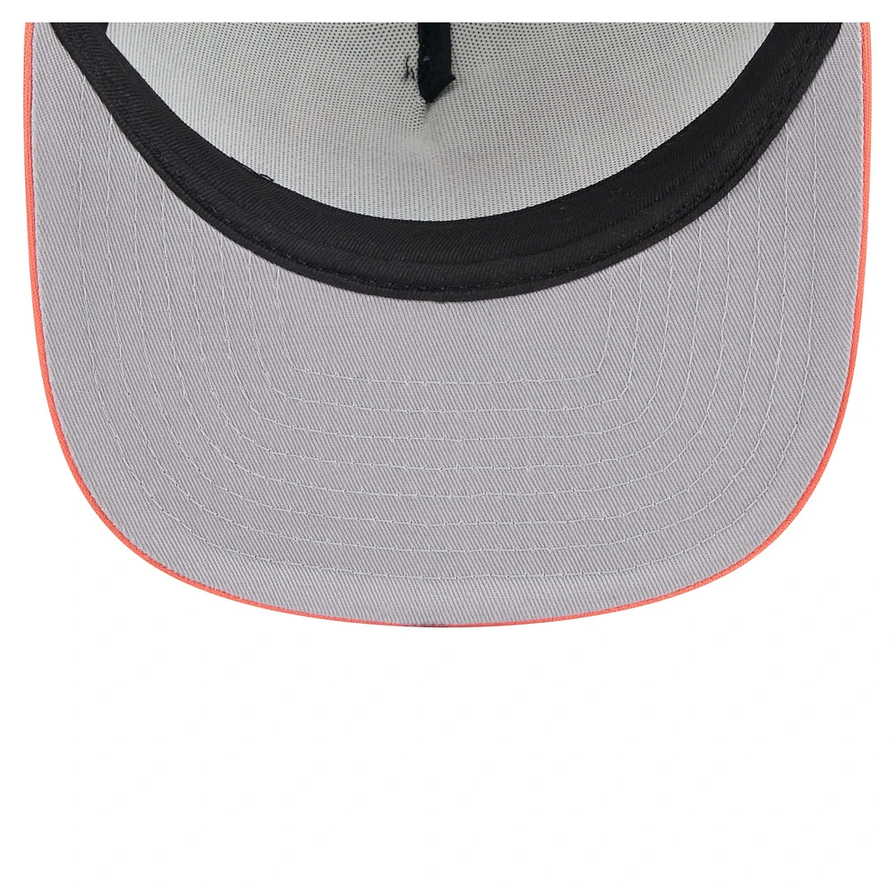 Men's New Era White/Orange Baltimore Orioles Retro Script Trucker 9FIFTY Snapback Hat