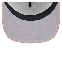 Men's New Era White/Orange Baltimore Orioles Retro Script Trucker 9FIFTY Snapback Hat
