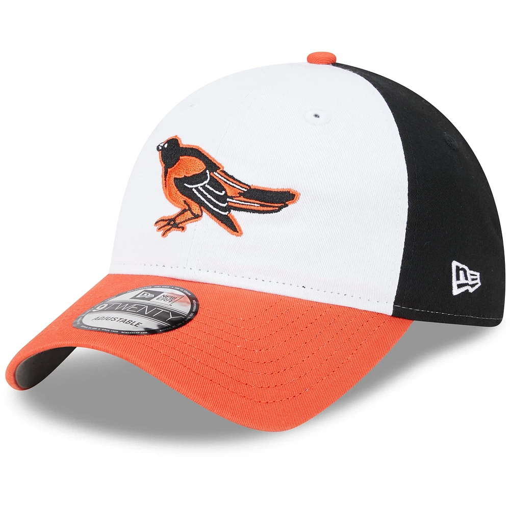 Men's New Era White Baltimore Orioles 2025 Batting Practice 9TWENTY Adjustable Hat