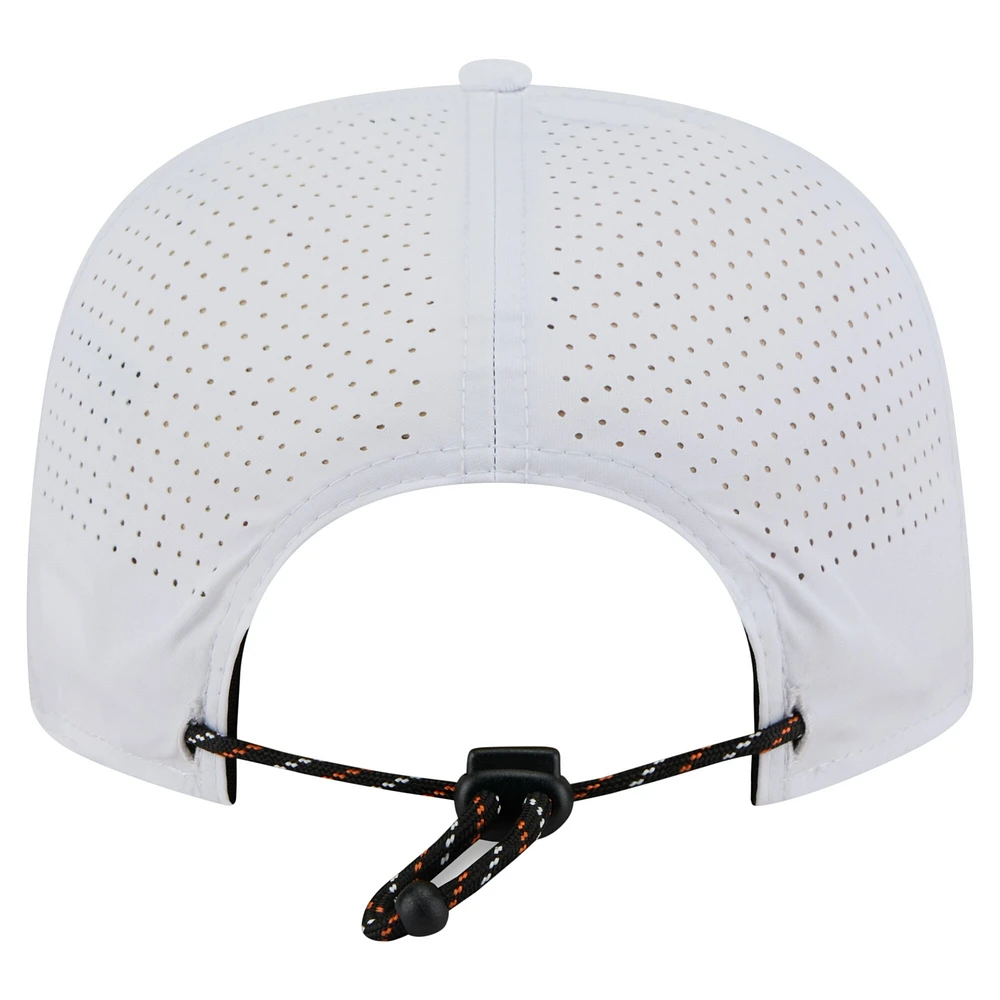 Men's New Era White Baltimore Orioles Perforated Golfer Snapback Hat