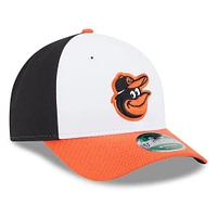 Men's New Era  White Baltimore Orioles Player Replica 9FORTY Adjustable Hat