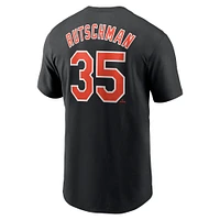 Men's Nike Adley Rutschman Black Baltimore Orioles Fuse Name & Number T-Shirt