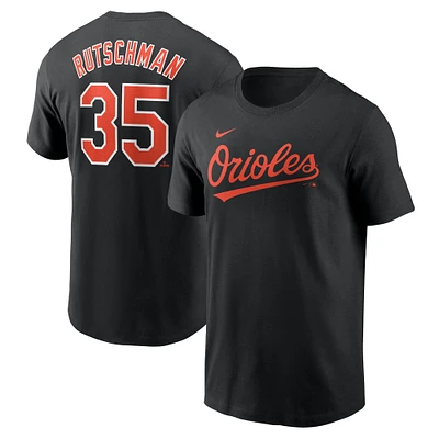 T-shirt Nike Adley Rutschman pour homme avec nom et numéro Fuse des Baltimore Orioles noir