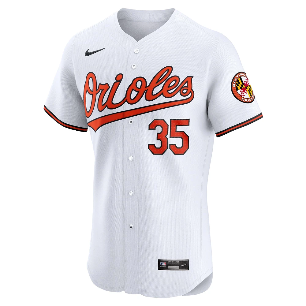 Maillot Nike Adley Rutschman pour hommes, blanc, Baltimore Orioles, domicile Elite