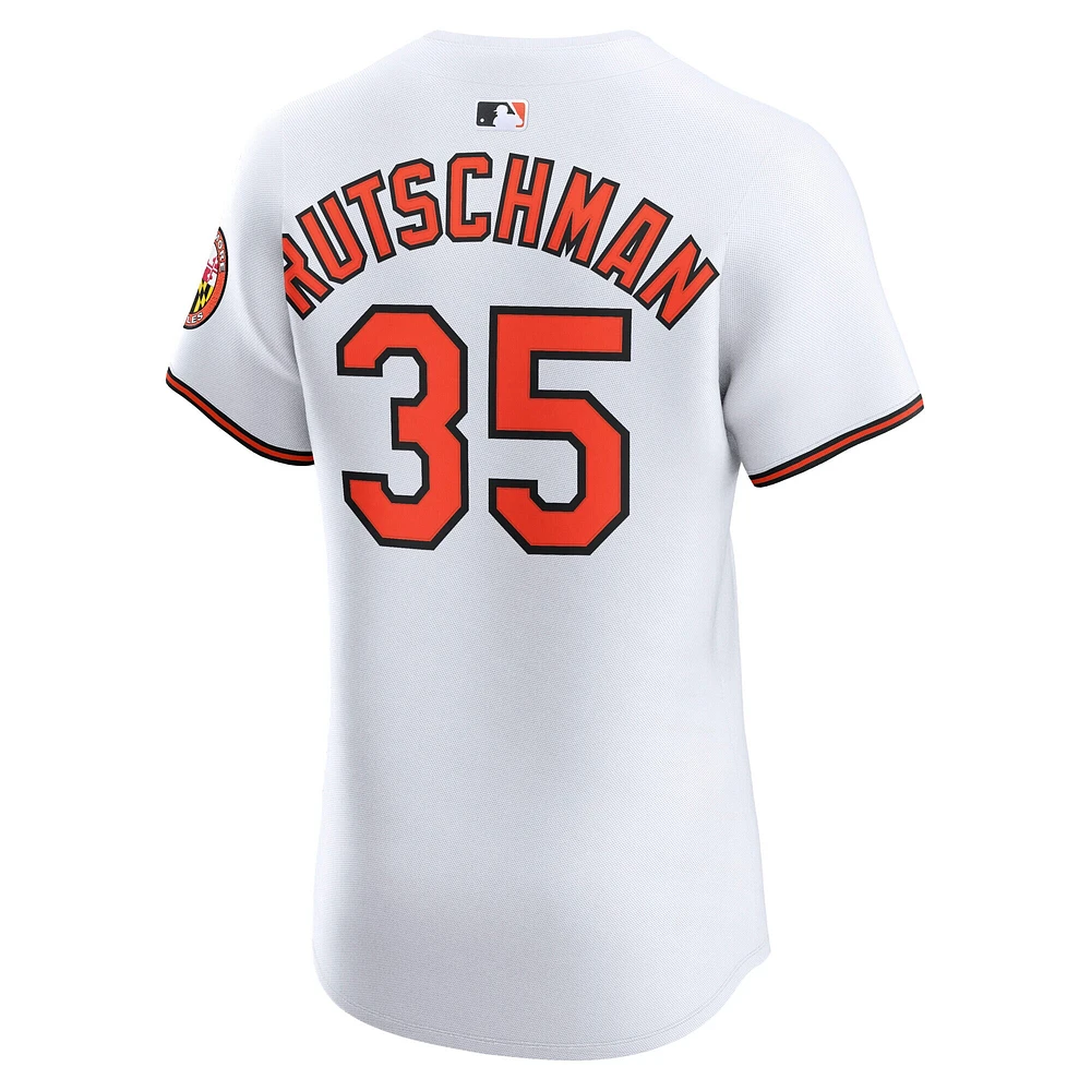 Men's Nike Adley Rutschman White Baltimore Orioles Home Elite Jersey