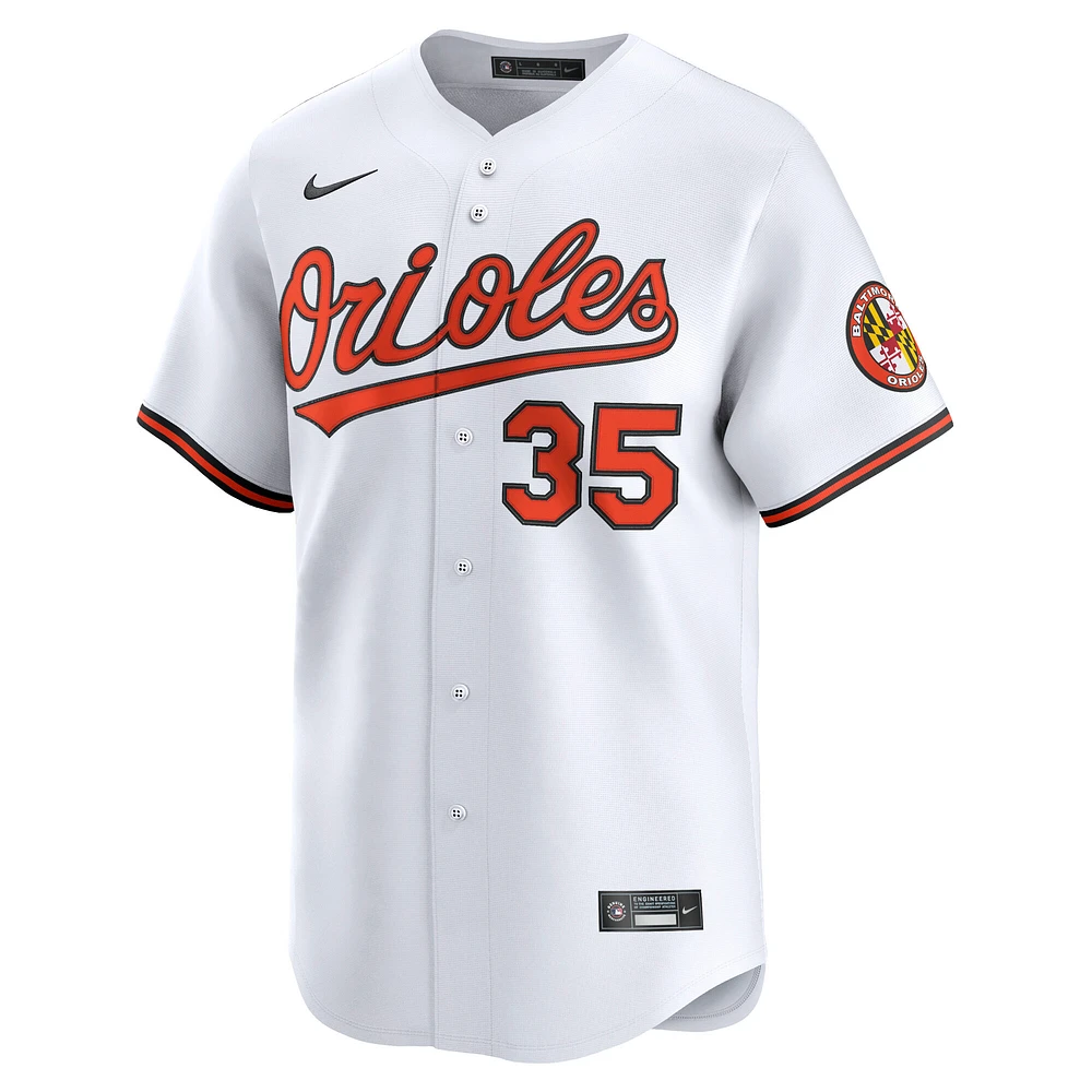 Maillot de joueur à domicile Nike Adley Rutschman pour homme, blanc, édition limitée, Baltimore Orioles