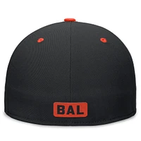 Casquette ajustée Nike pour hommes, noir/orange, Baltimore Orioles City Connect True