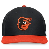 Men's Nike Black/Orange Baltimore Orioles Two-Tone Snapback Hat