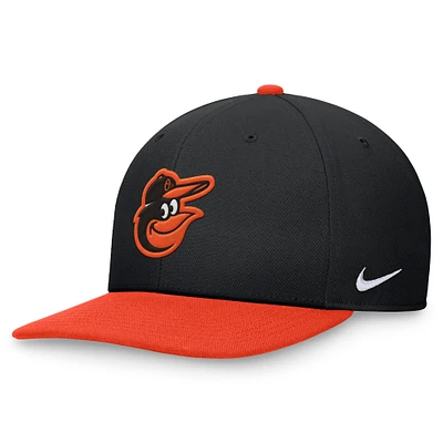 Men's Nike Black/Orange Baltimore Orioles Two-Tone Snapback Hat