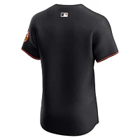 Maillot Nike Alternate Vapor Premier Elite Patch Baltimore Orioles noir pour homme