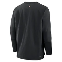 Men's Nike Black Baltimore Orioles Authentic Collection City Connect Player Tri-Blend Performance Pullover Jacket