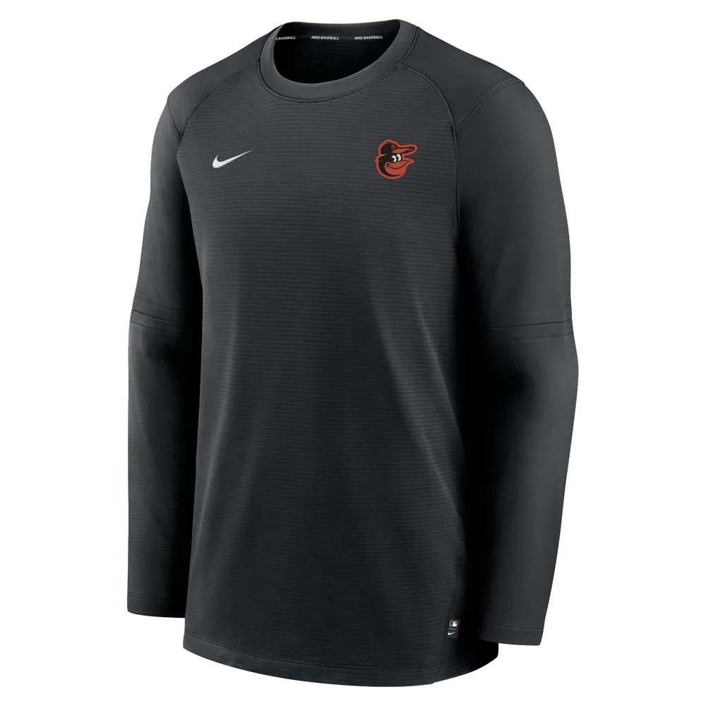 Men's Nike Black Baltimore Orioles Authentic Collection Logo Performance Long Sleeve T-Shirt