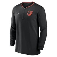 Men's Nike Black Baltimore Orioles Authentic Collection Performance Half-Zip Top