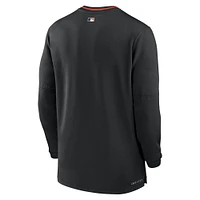Men's Nike Black Baltimore Orioles Authentic Collection Performance Half-Zip Top