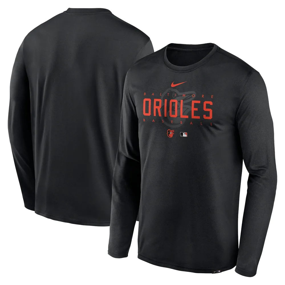 Mirilla impuesto Campeonato Lids Baltimore Orioles Nike Authentic Collection Team Logo Legend  Performance Long Sleeve T-Shirt - Black | Brazos Mall