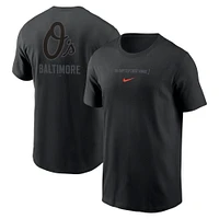 T-shirt Nike noir Baltimore Orioles City Connect 2-Hit pour homme