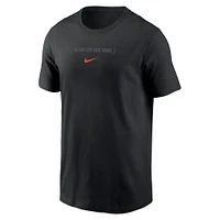 T-shirt Nike noir Baltimore Orioles City Connect 2-Hit pour homme