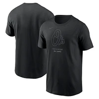 Men's Nike Black Baltimore Orioles City Connect Large Logo T-Shirt