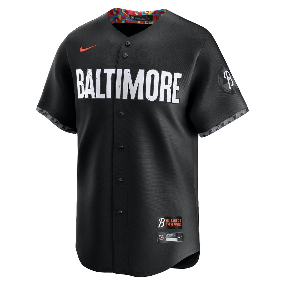 Men's Nike Black Baltimore Orioles City Connect Limited Jersey