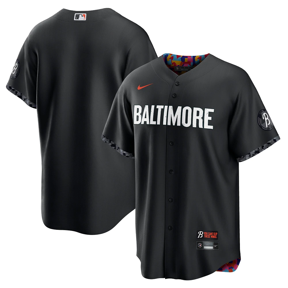 Maillot Nike noir Baltimore Orioles City Connect Replica pour homme