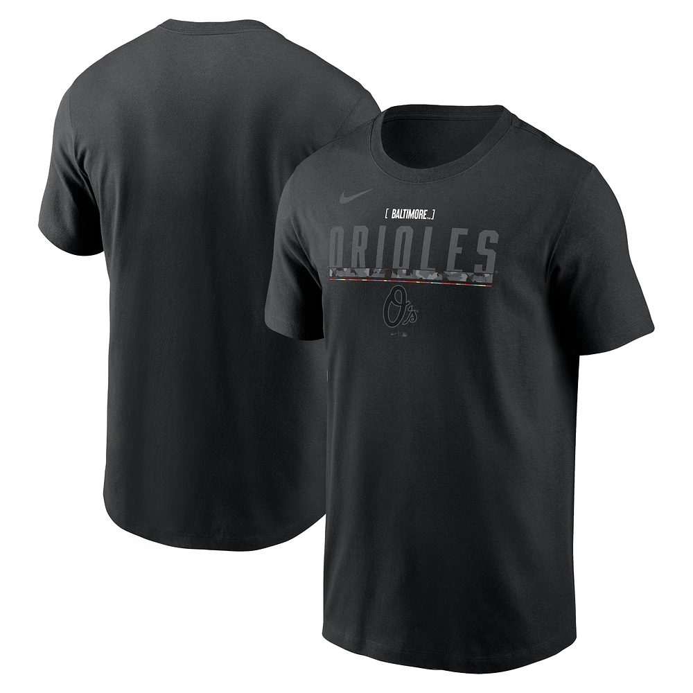 T-shirt Nike noir Baltimore Orioles City Connect pour homme