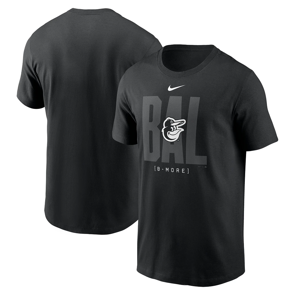 T-shirt Nike noir tendance pour homme des Orioles de Baltimore