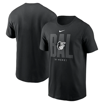 T-shirt Nike noir tendance pour homme des Orioles de Baltimore