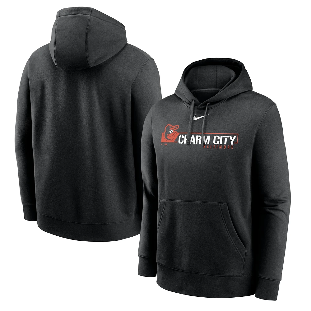 Men's Nike Black Baltimore Orioles Local Club Pullover Hoodie