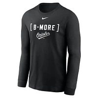 Men's Nike Black Baltimore Orioles Local Nickname Long Sleeve T-Shirt