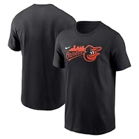 T-shirt Nike noir Baltimore Orioles Skyline de l'équipe locale pour homme