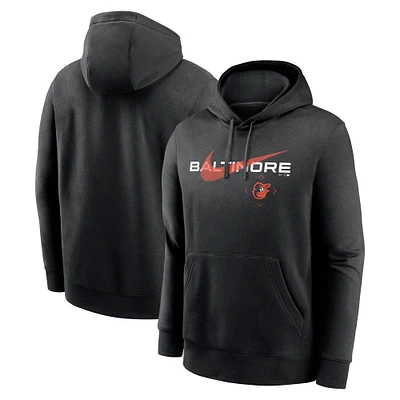 Sweat à capuche Nike Baltimore Orioles Swoosh NeighborHOOD noir pour homme