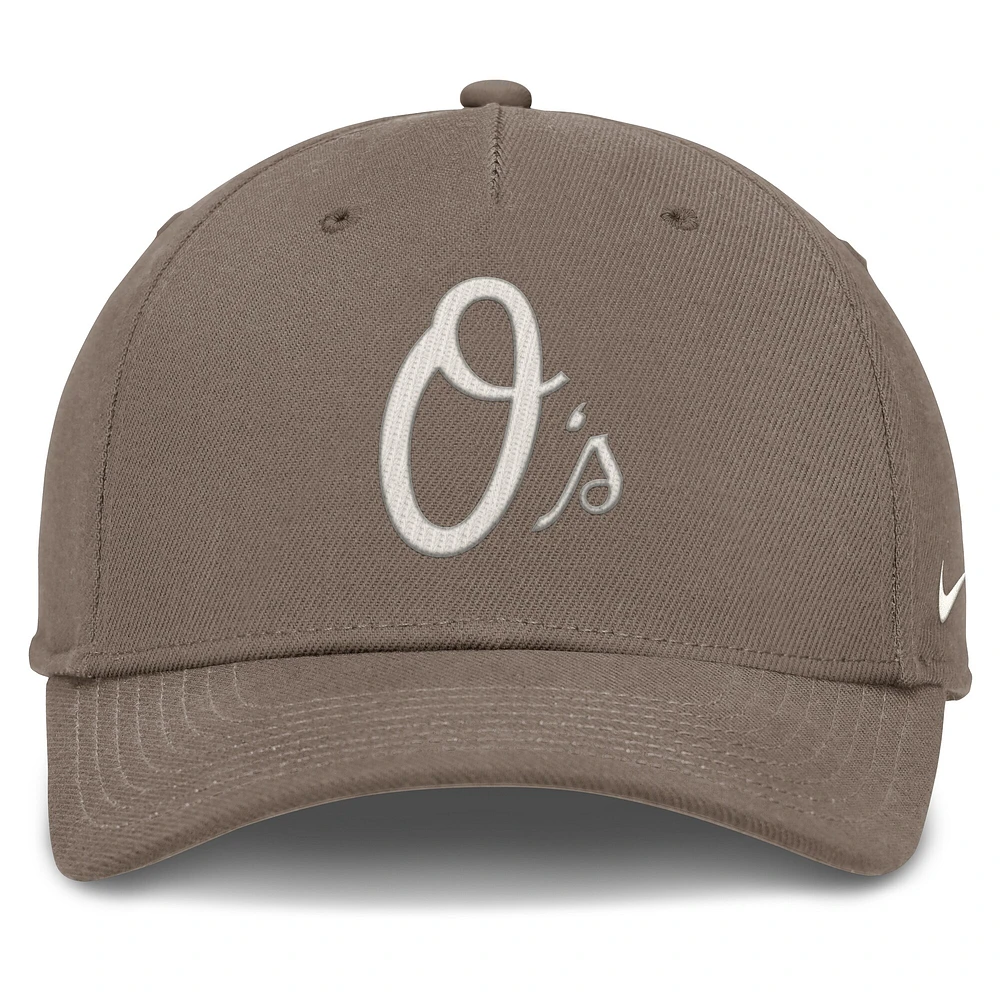 Men's Nike Brown Baltimore Orioles Rise Performance Adjustable Hat