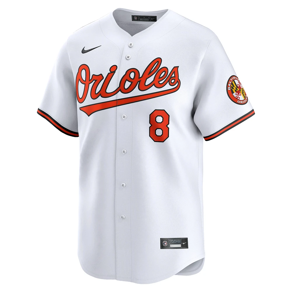 Maillot Nike Cal Ripken Jr. pour homme, blanc, Baltimore Orioles, domicile limité, joueur limité