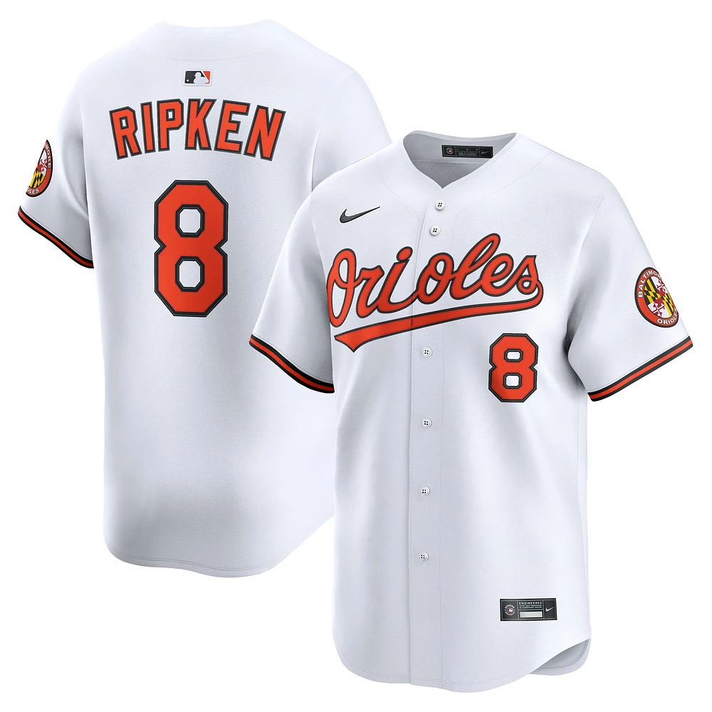 Men's Nike Cal Ripken Jr. White Baltimore Orioles Home Limited Retired Player Jersey