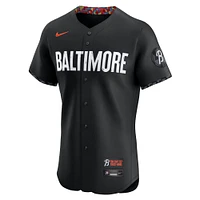 Men's Nike Cedric Mullins Black Baltimore Orioles City Connect Elite Player Jersey