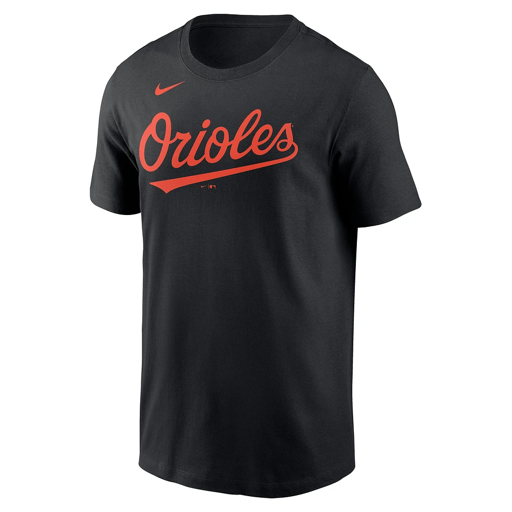 Men's Nike Cedric Mullins Black Baltimore Orioles Player Name & Number T-Shirt
