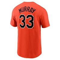 Men's Nike Eddie Murray Orange Baltimore Orioles Cooperstown Collection Fuse Name & Number T-Shirt