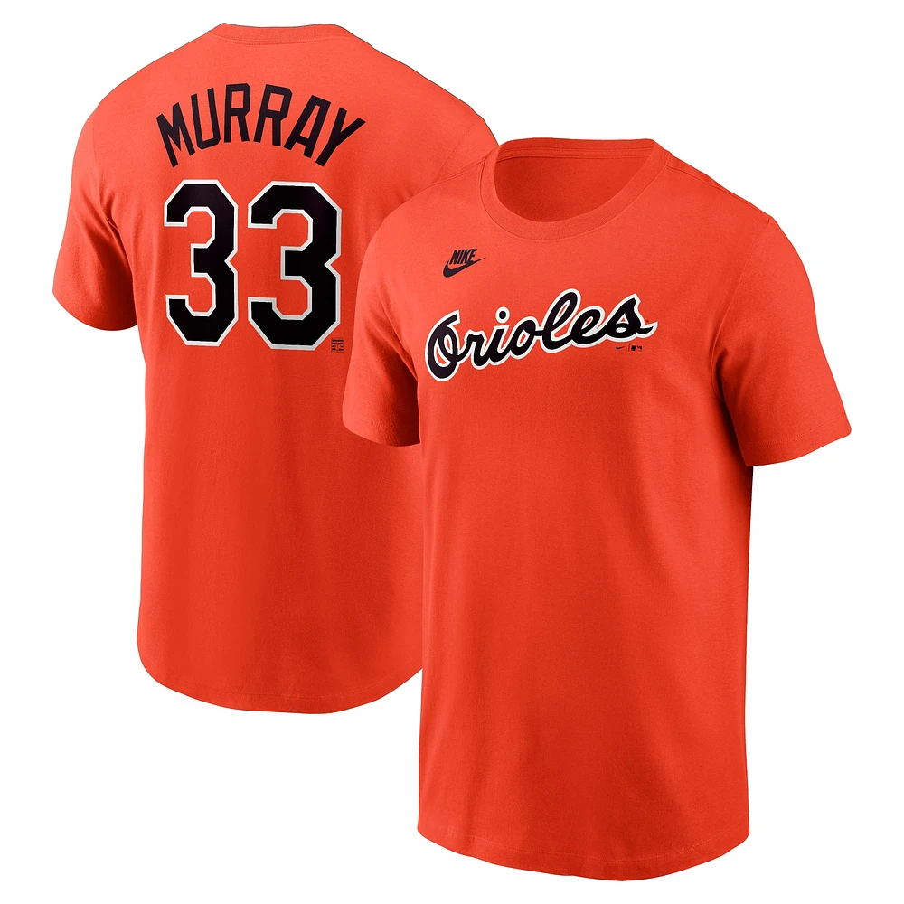 Men's Nike Eddie Murray Orange Baltimore Orioles Cooperstown Collection Fuse Name & Number T-Shirt