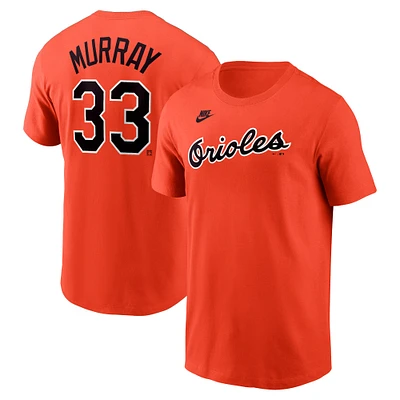 T-shirt Nike Eddie Murray Orange Baltimore Orioles Cooperstown Collection Fuse Name & Number pour homme