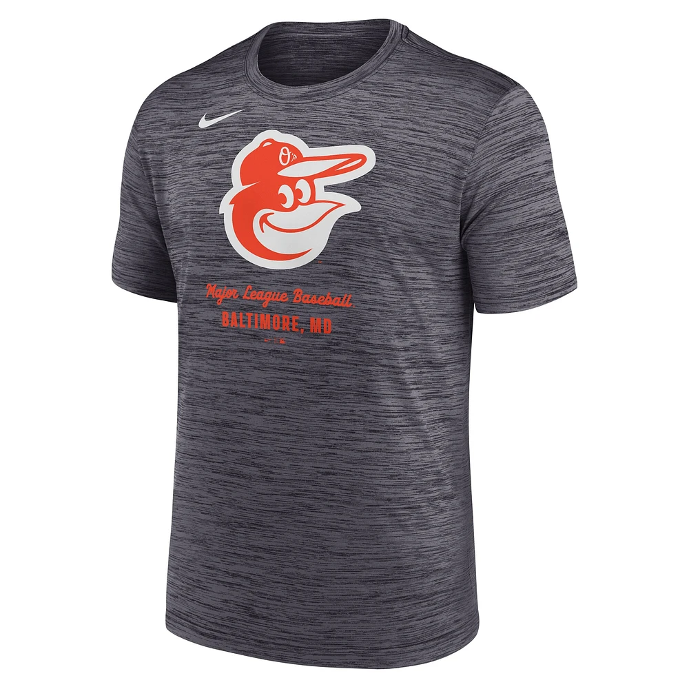 Men's Nike Gray Baltimore Orioles Velocity Performance T-Shirt