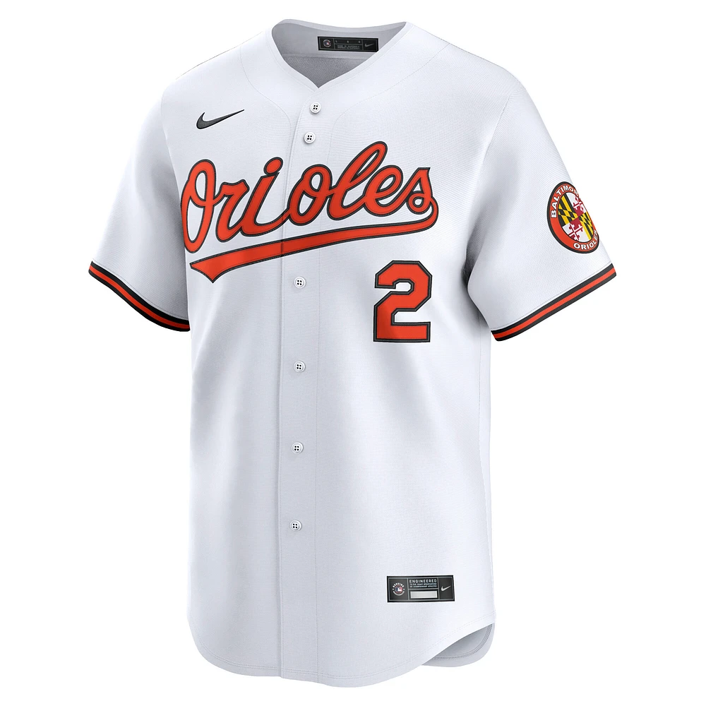 Men's Nike Gunnar Henderson White Baltimore Orioles Home Limited Player Jersey