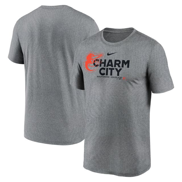 T-shirt Nike Heathered Charcoal Baltimore Orioles Local Rep Legend Performance pour homme