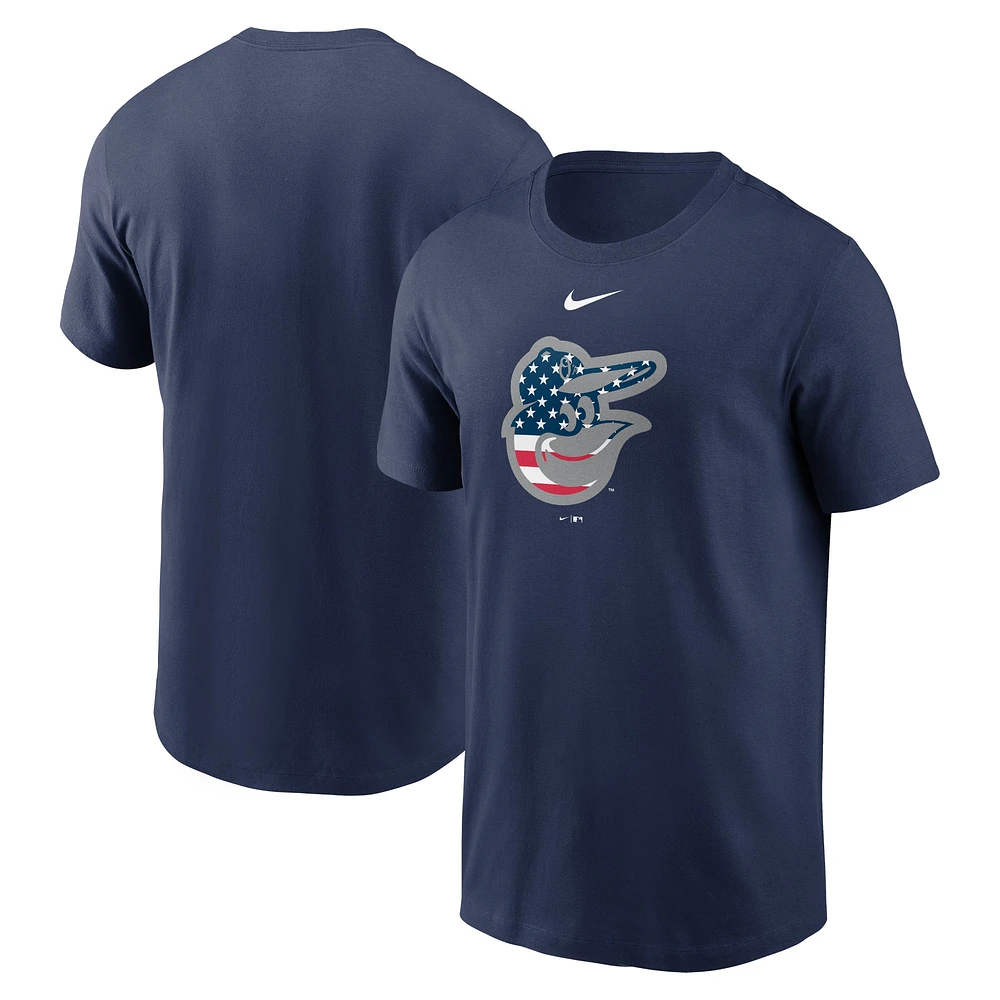 T-shirt Nike bleu marine pour hommes des Orioles de Baltimore Americana