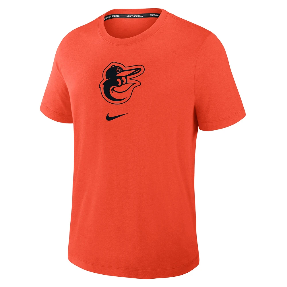 Men's Nike Orange Baltimore Orioles Authentic Collection Early Work Tri-Blend Performance T-Shirt