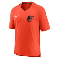 T-shirt Nike Orange Baltimore Orioles Authentic Collection Performance d'avant-match pour homme