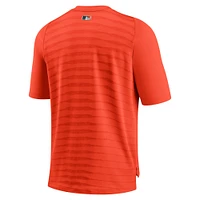 T-shirt Nike Orange Baltimore Orioles Authentic Collection Performance d'avant-match pour homme