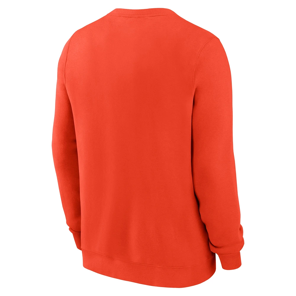 Men's Nike Orange Baltimore Orioles Pullover Sweatshirt