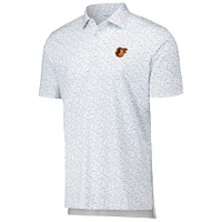 Men's Peter Millar White Baltimore Orioles Batter Up Performance Jersey Polo