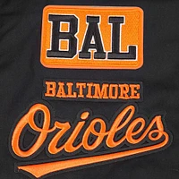 Men's Pro Standard Black Baltimore Orioles Area Code Twill Full-Zip Jacket