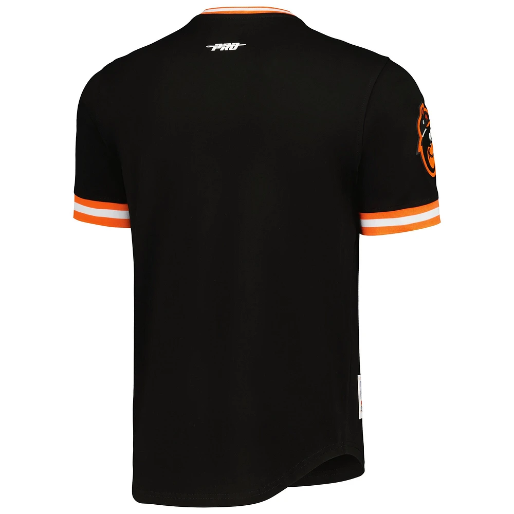 T-shirt classique rétro pour homme Pro Standard Black Baltimore Orioles Cooperstown Collection